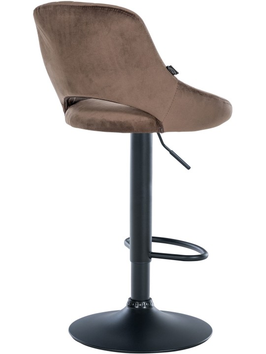Set 2 scaune de bar Milet catifea B, maro