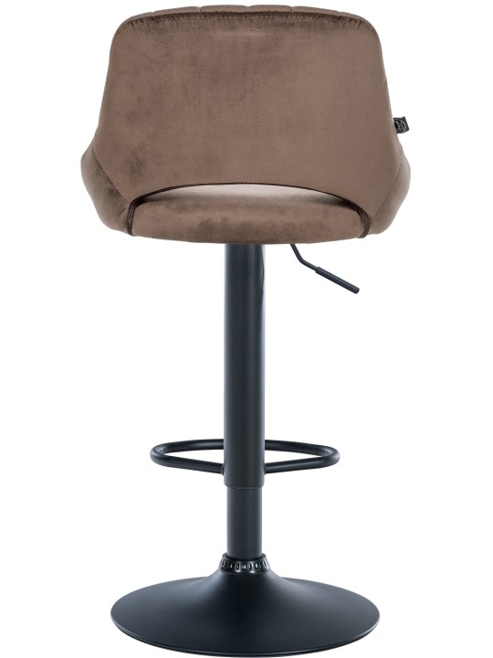 Set 2 scaune de bar Milet catifea B, maro
