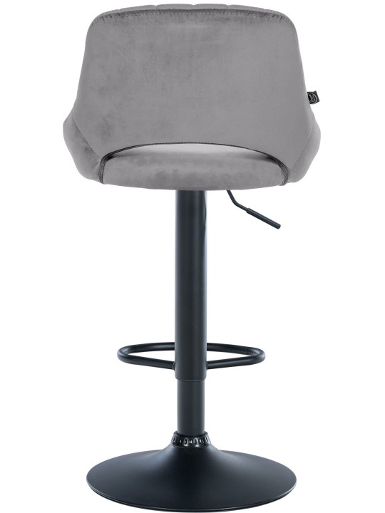 Set 2 scaune de bar Milet catifea B, gri închis