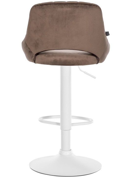 Set 2 scaune de bar Milet catifea W, maro