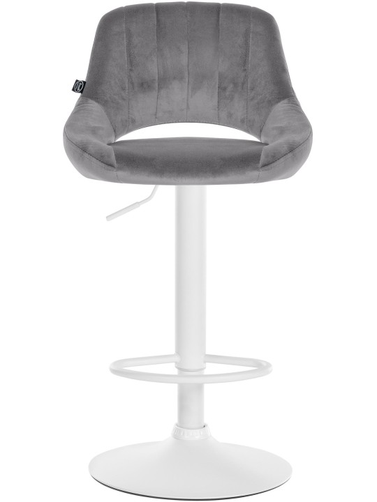 Set 2 scaune de bar Milet catifea W, gri închis Set 2 scaune de bar Milet catifea W, gri închis