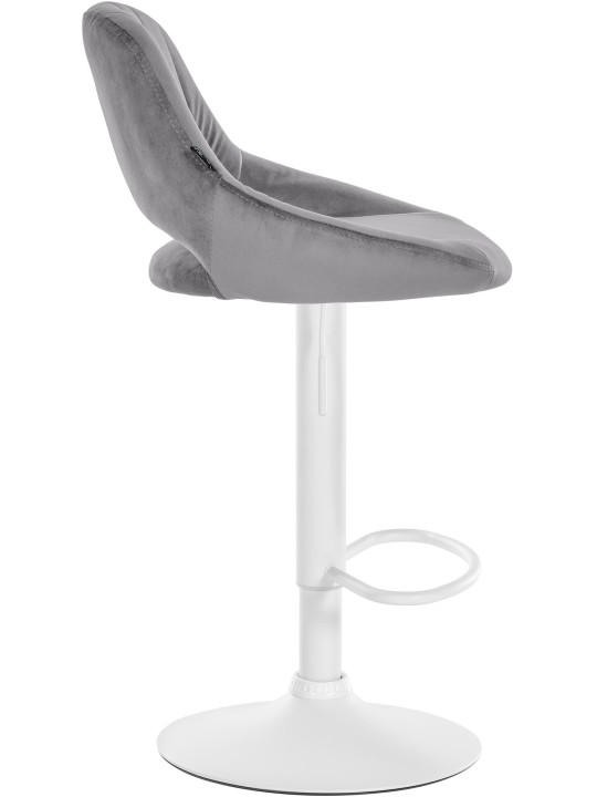 Set 2 scaune de bar Milet catifea W, gri închis Set 2 scaune de bar Milet catifea W, gri închis