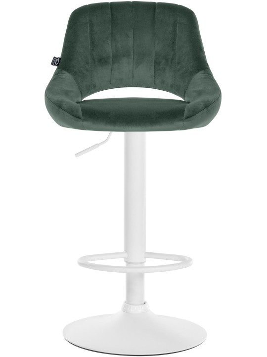 Set 2 scaune de bar Milet catifea W, verde