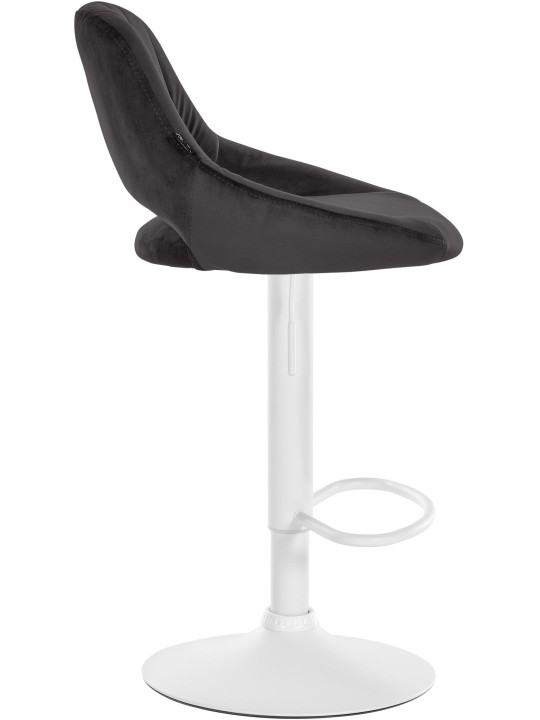Set 2 scaune de bar Milet catifea W, negru