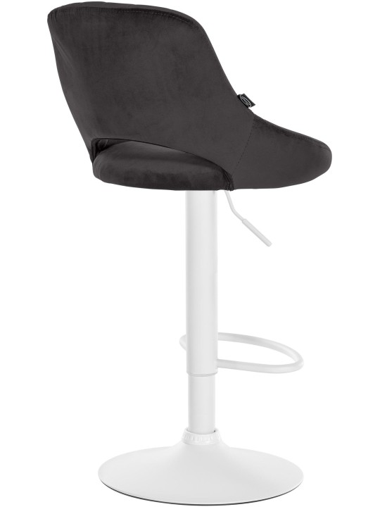 Set 2 scaune de bar Milet catifea W, negru