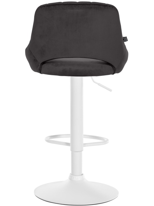 Set 2 scaune de bar Milet catifea W, negru