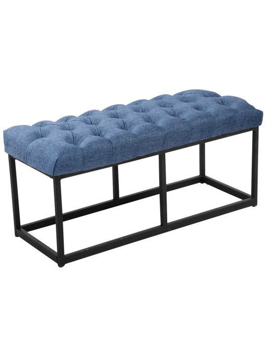 Bancă țesătură Amun 100 cm, albastru
