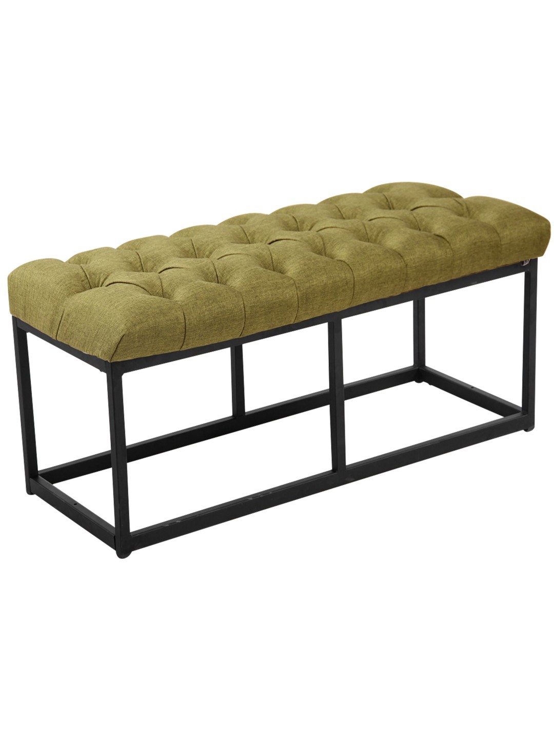 Bancă țesătură Amun 100 cm, verde