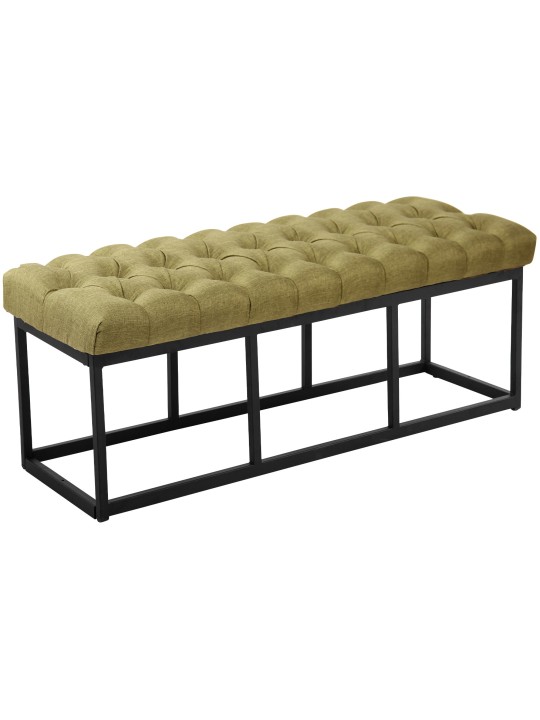 Bancă țesătură Amun 120 cm, verde
