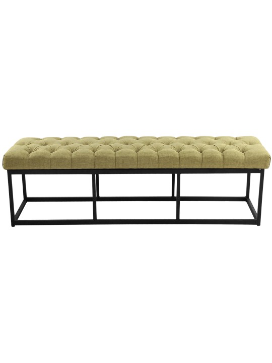 Bancă țesătură Amun 150 cm, verde