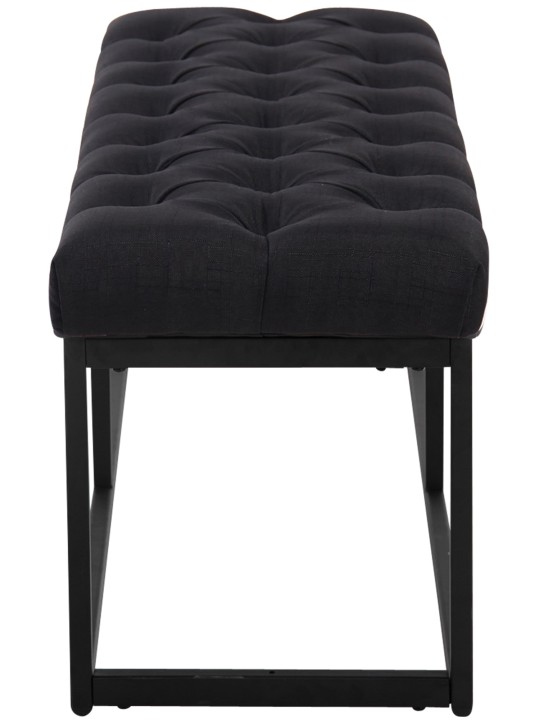 Bancă țesătură Amun 150 cm, negru