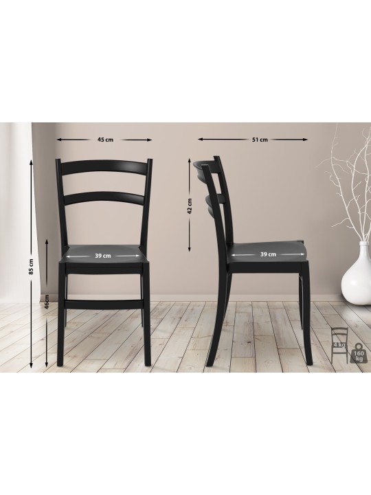 Scaun Tiffany, negru