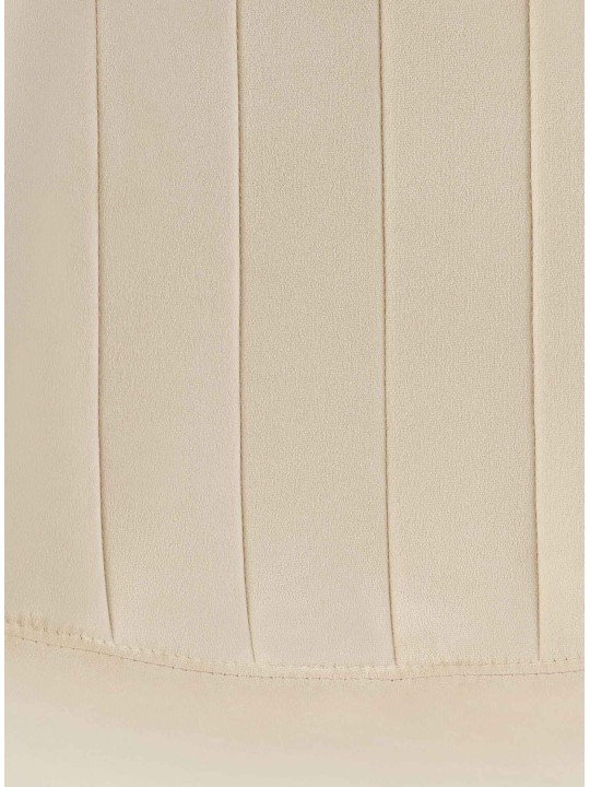 Scaun de sufragerie Baxter din catifea, crem