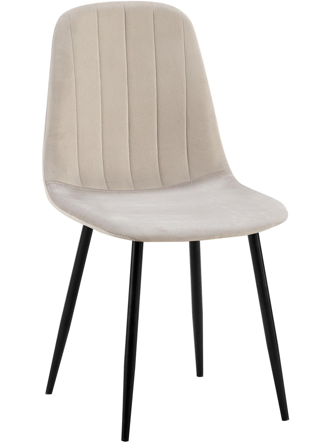 Scaun de sufragerie Baxter din catifea, gri