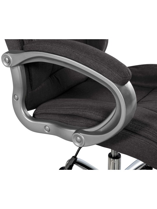 Scaun de birou BIG Apollo stofa, gri închis