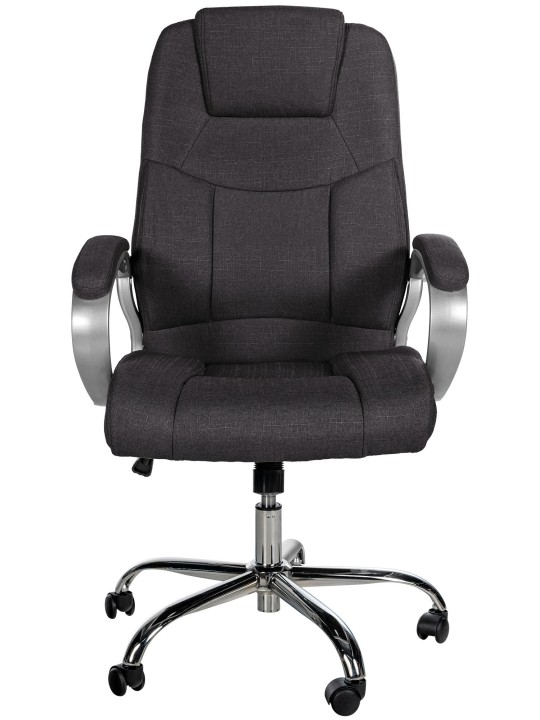 Scaun de birou BIG Apollo stofa, gri închis