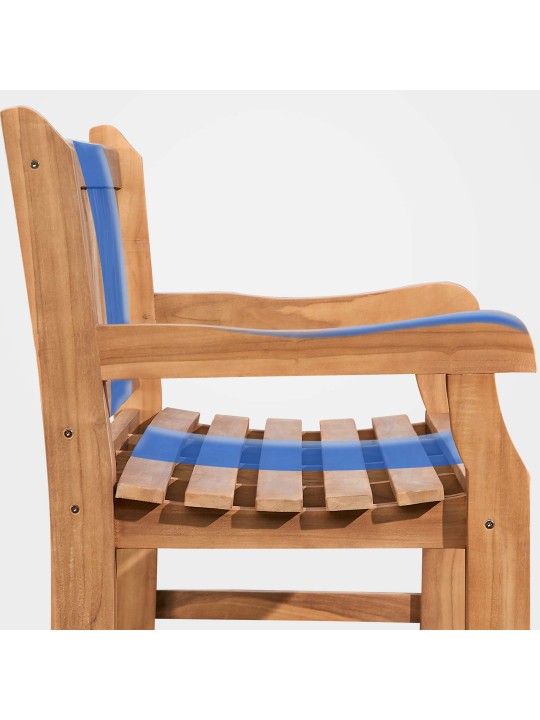 Banca de tec Jackson 120 cm cu husa, tec