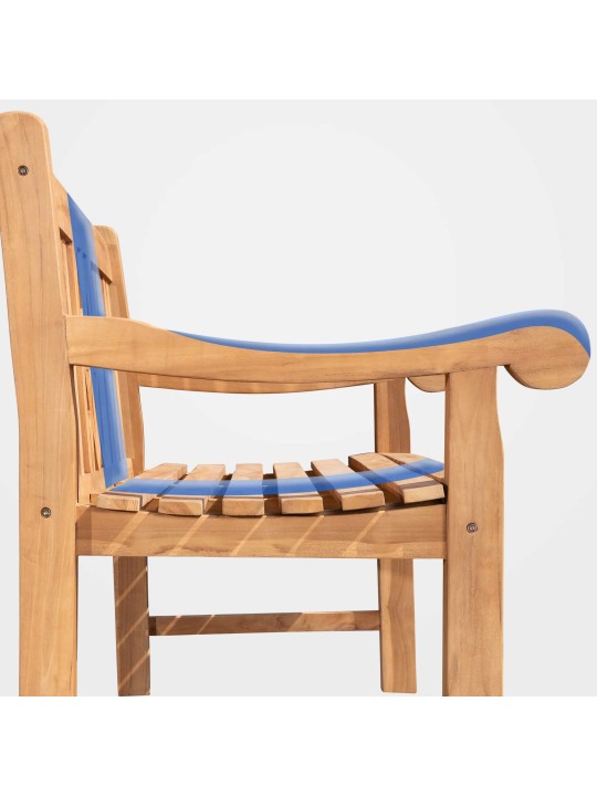 Banca din teak Florida 120 cm cu husa, tec