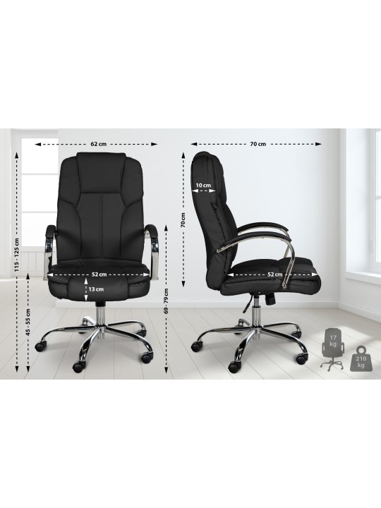 Scaun de birou BIG Xanthos, negru Scaun de birou BIG Xanthos, negru