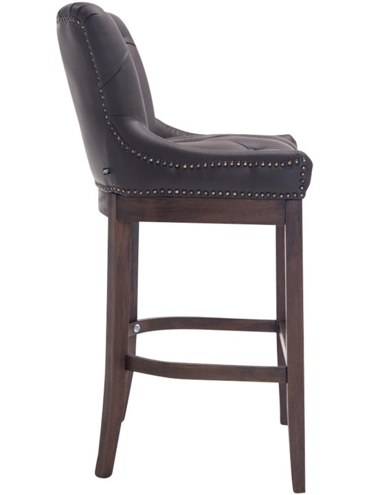 Scaun de bar Lakewood piele naturala, antica, maro