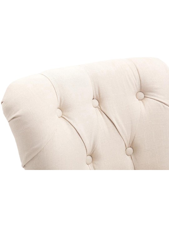 Scaun de bar tesatura Lakewood, lumina antica, crem