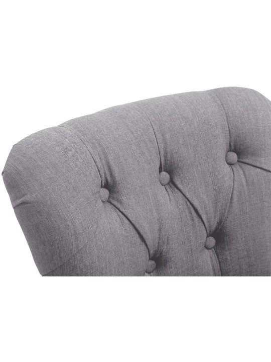 Scaun de bar tesatura Lakewood, lumina antica, gri deschis