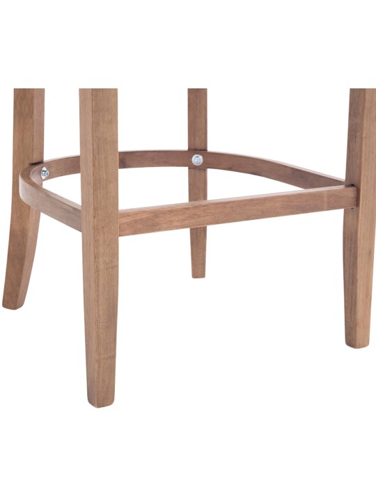 Scaun de bar tesatura Lakewood, lumina antica, gri deschis