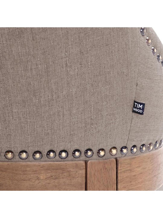 Scaun de bar tesatura Lakewood, lumina antica, taupe