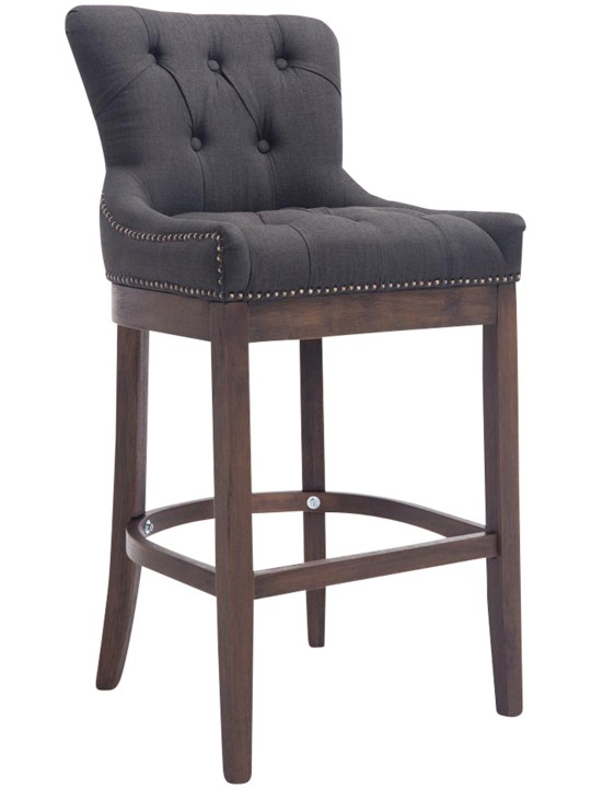 Taburet de bar Tesatura Lakewood, antic, gri închis