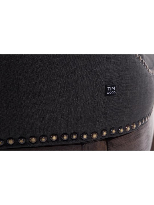 Taburet de bar Tesatura Lakewood, antic, gri închis