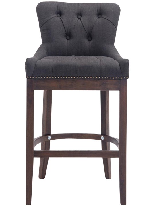 Taburet de bar Tesatura Lakewood, antic, gri închis