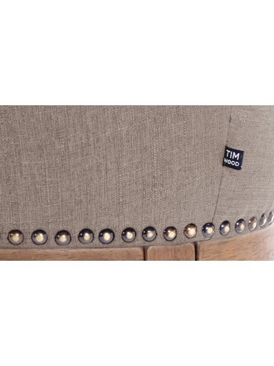 Taburet de bar Tesatura Lakewood, antic, taupe