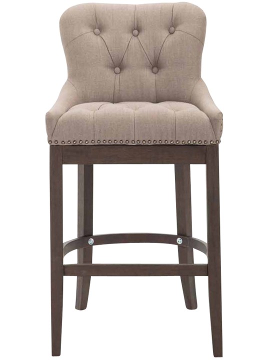 Taburet de bar Tesatura Lakewood, antic, taupe