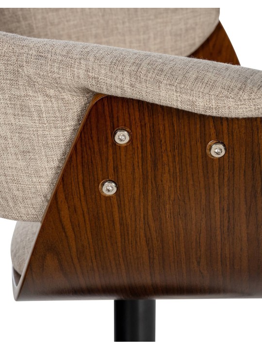 Scaun de bar Vestal fabric, nuc/crem Scaun de bar Vestal fabric, nuc/crem