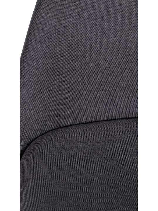 Taburet de bar Tesatura Corbin rotund natural, gri închis