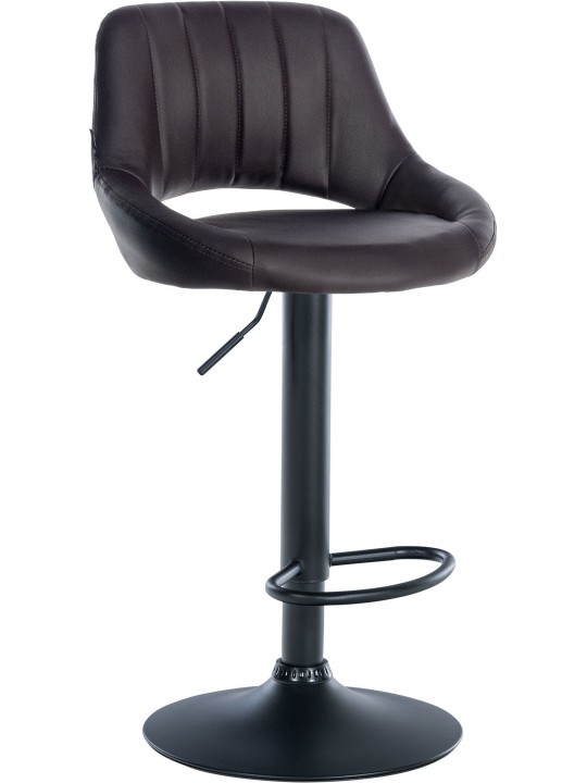 Scaun de bar Milet imitatie piele, maro