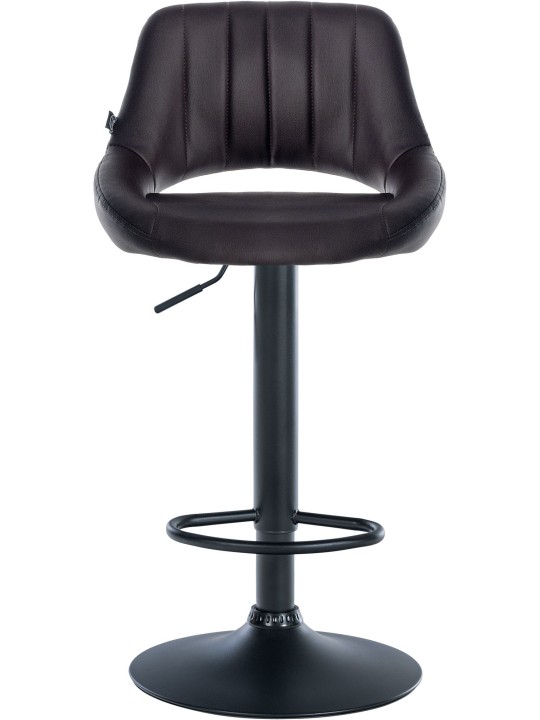 Scaun de bar Milet imitatie piele, maro