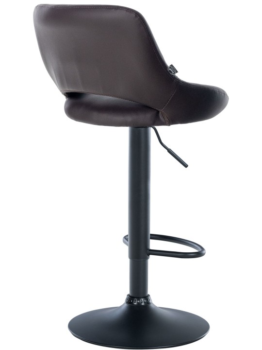 Scaun de bar Milet imitatie piele, maro