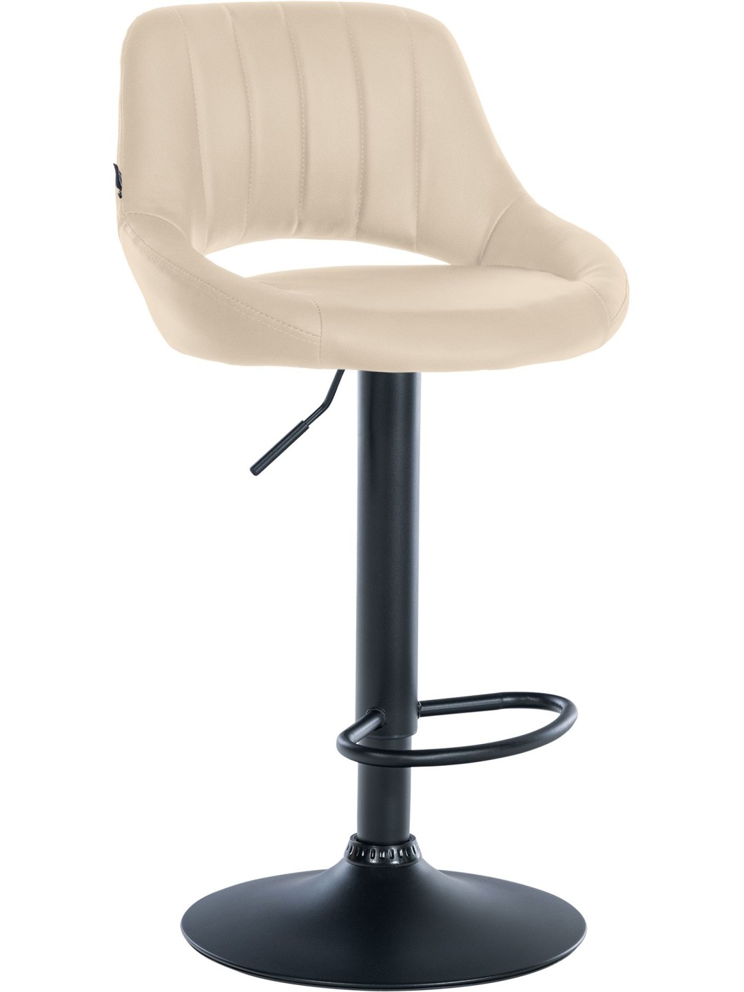 Scaun de bar Milet imitatie piele, crem