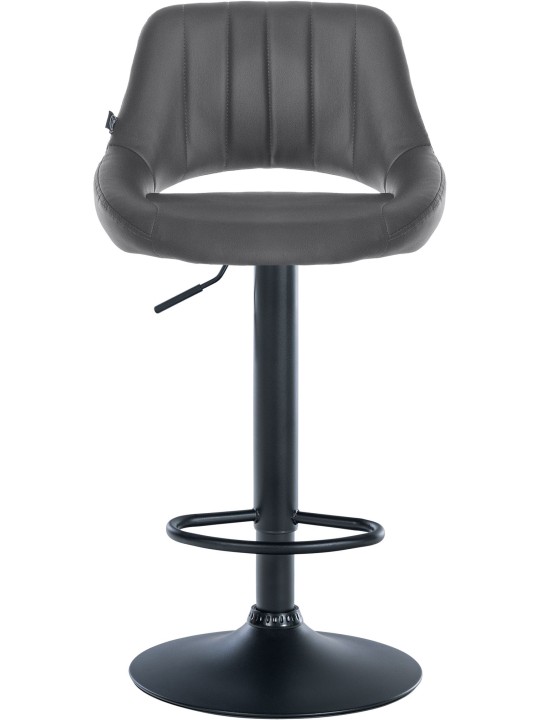 Scaun de bar Milet imitatie piele, gri Scaun de bar Milet imitatie piele, gri