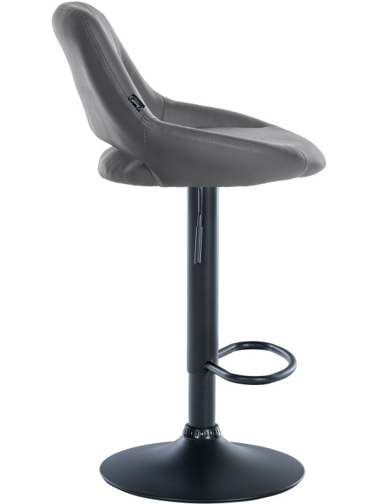 Scaun de bar Milet imitatie piele, gri Scaun de bar Milet imitatie piele, gri