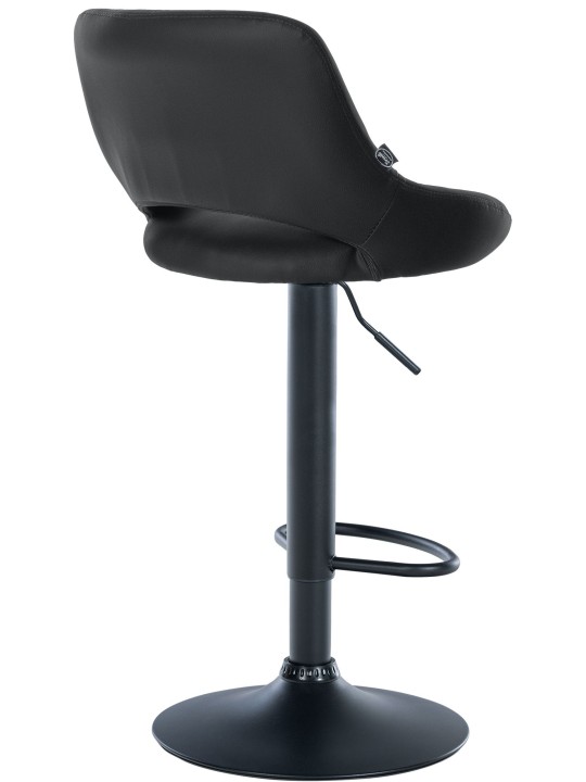 Scaun de bar Milet imitatie piele, negru