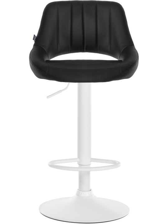 Set 2 taburete de bar Milet imitatie piele W, negru
