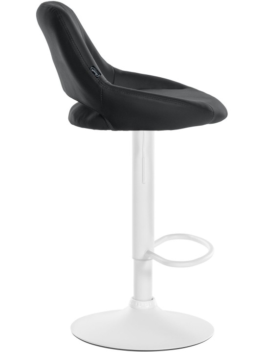 Set 2 taburete de bar Milet imitatie piele W, negru