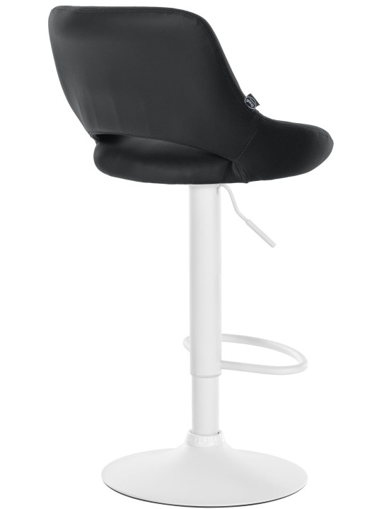 Set 2 taburete de bar Milet imitatie piele W, negru