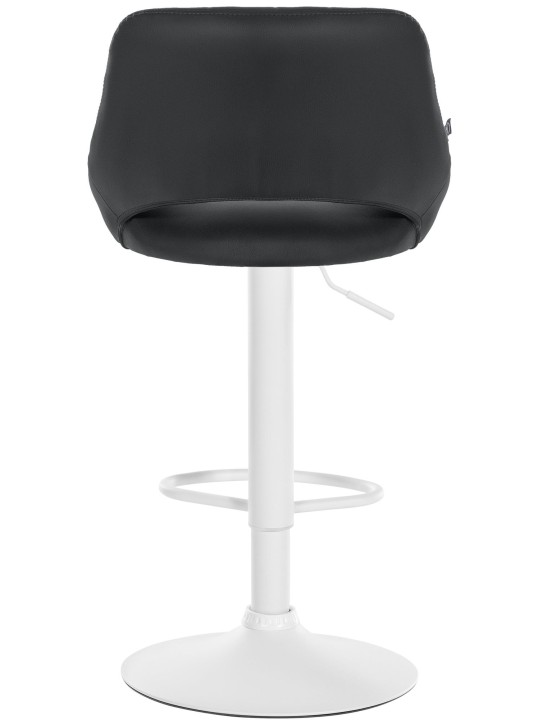 Set 2 taburete de bar Milet imitatie piele W, negru