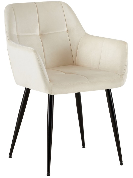 Scaun vizitator catifea Emia, crem Scaun vizitator catifea Emia, crem