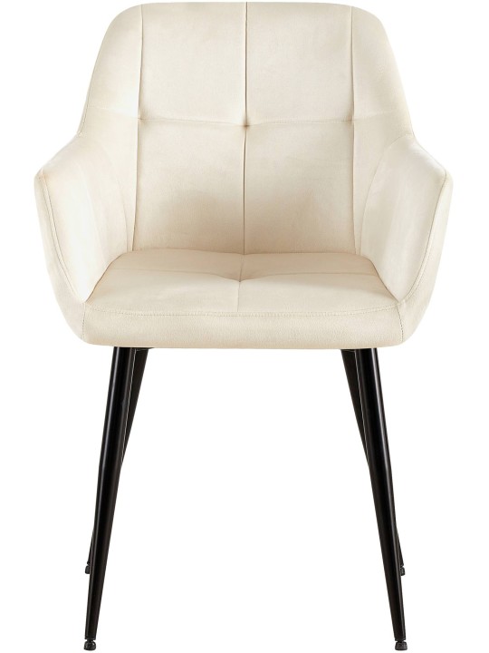 Scaun vizitator catifea Emia, crem Scaun vizitator catifea Emia, crem