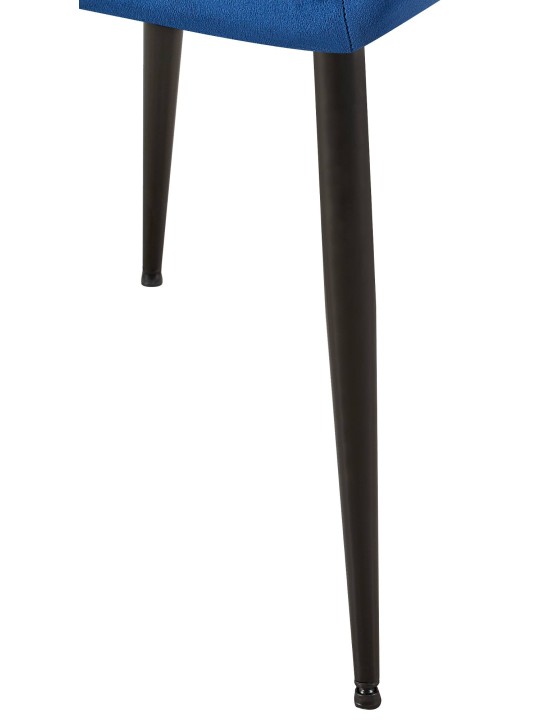 Scaun vizitator catifea Emia, albastru