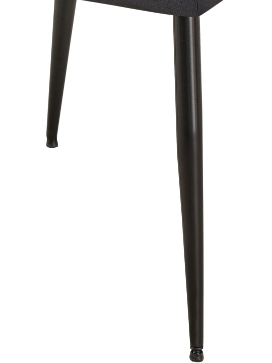 Scaun vizitator catifea Emia, negru